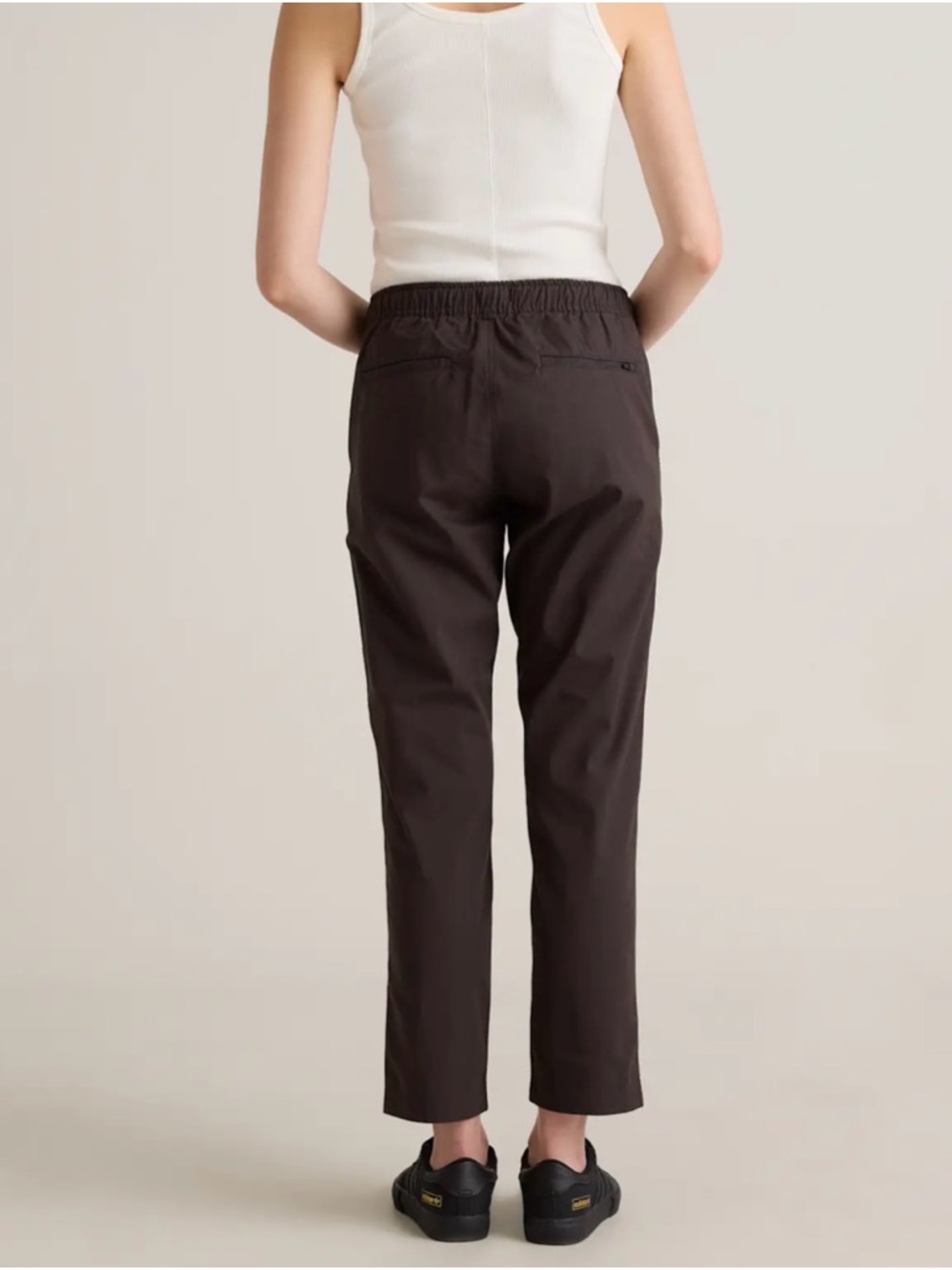 Quince Organic Stretch Ripstop Straight Pants in Steel - Picture 3 of 4